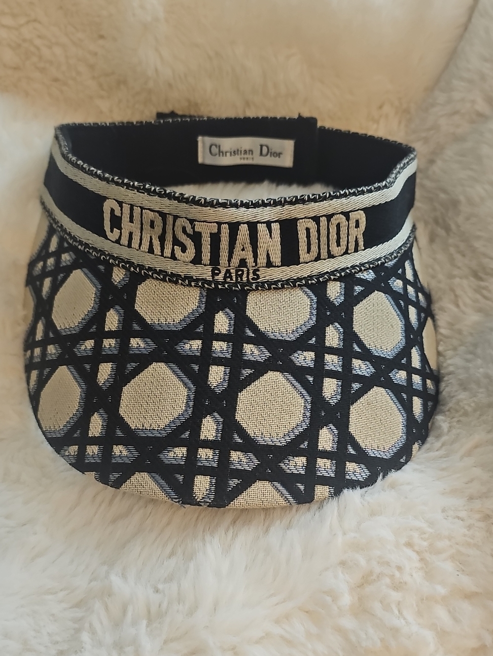 CD Black and Beige Visor Cap - Iconic Logo